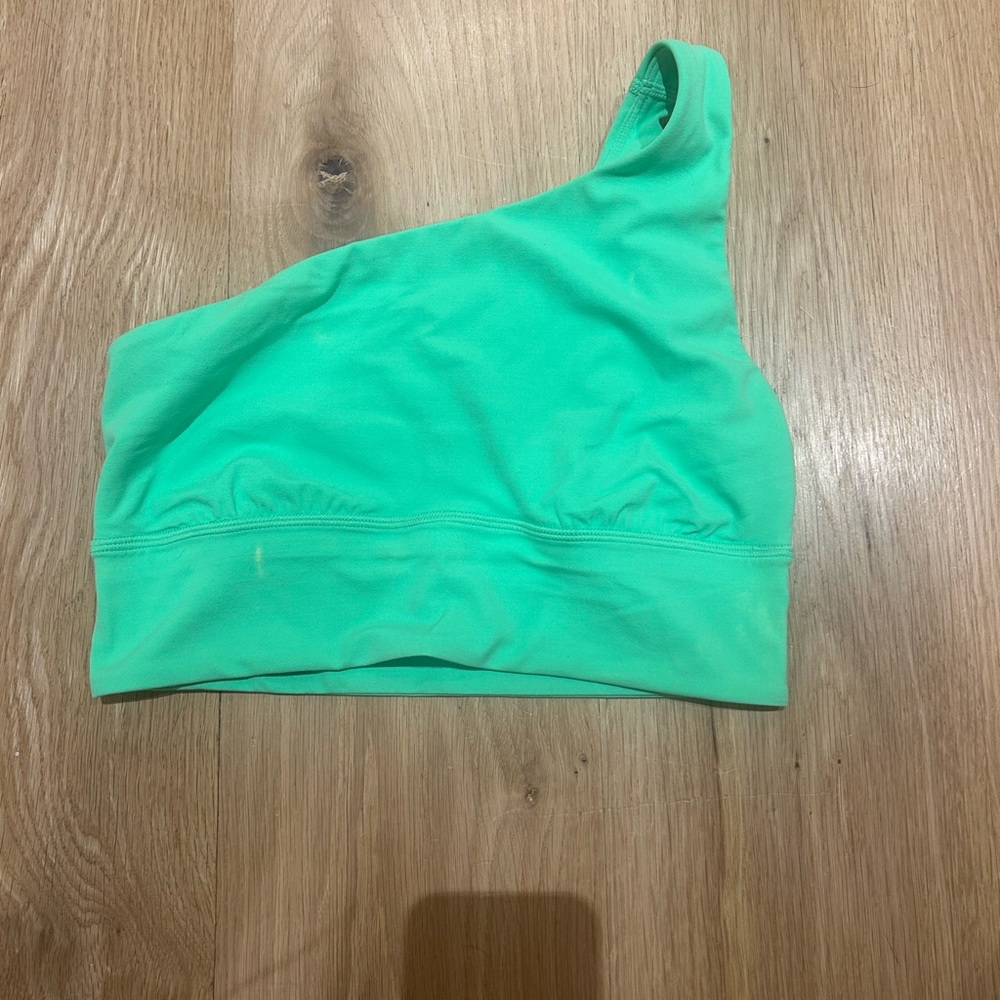 lululemon athletica Green One-Shoulder Sports Bra